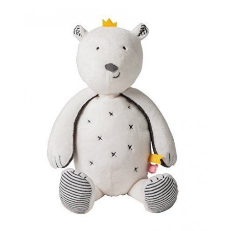 Doudou Noukies Ours Blanc Sam Cms Timeless Pantin