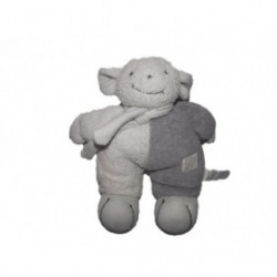 Accueil Happy Horse doudou Happy Horse Ours Gris foulard blanc 25cms Hochet