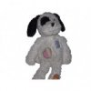 Accueil Histoire d'ours doudou Histoire d'ours Chien Blanc cocard noir 45cms Pantin