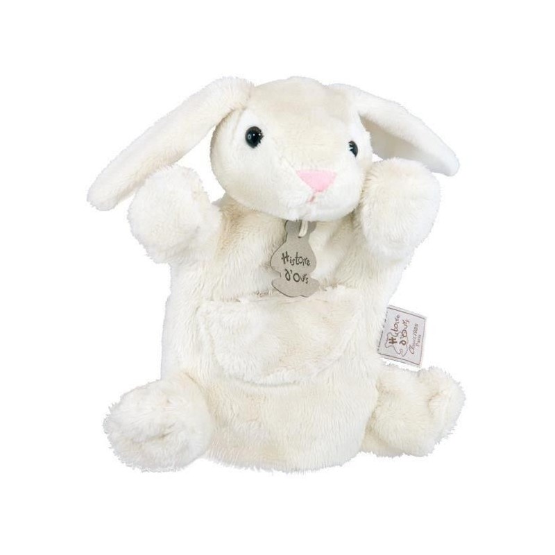 Histoire D Ours - Peluche lapin blanc tgm 80 cm, Livraison Gratuite 24/48h