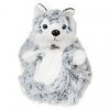 Accueil Histoire d'ours doudou Histoire d'ours Chien Gris HO2490 Husky Plat