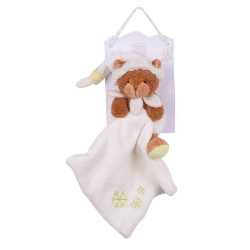 Accueil Histoire d'ours doudou Histoire d'ours Marmotte Marron bonnet blanc 15cms HO2501 Marmotte Pantin