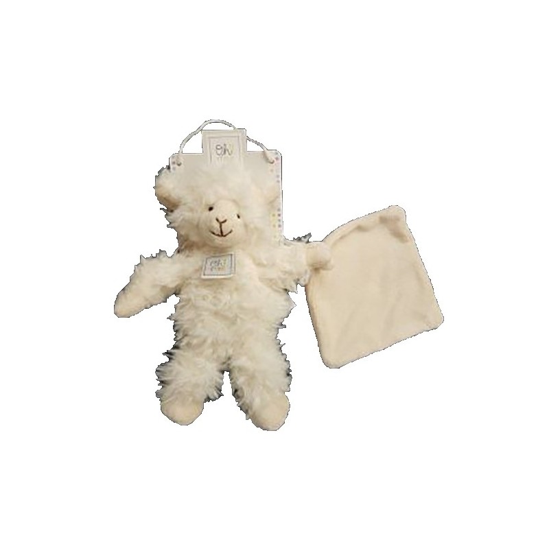 Accueil Histoire d'ours doudou Histoire d'ours Mouton Blanc avec mouchoir 20cms OH1035 Oh studio Pantin