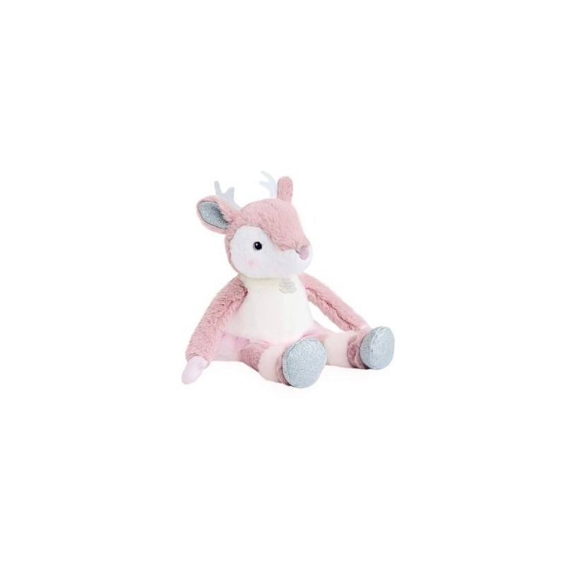 Accueil Histoire d'ours doudou Histoire d'ours Faon Rose Elea 35cms HO2846 Les Petits Twist Pantin