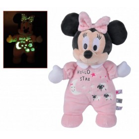 Accueil Disney Doudou Disney Souris Rose luminescent 25 cm pantin - Minnie