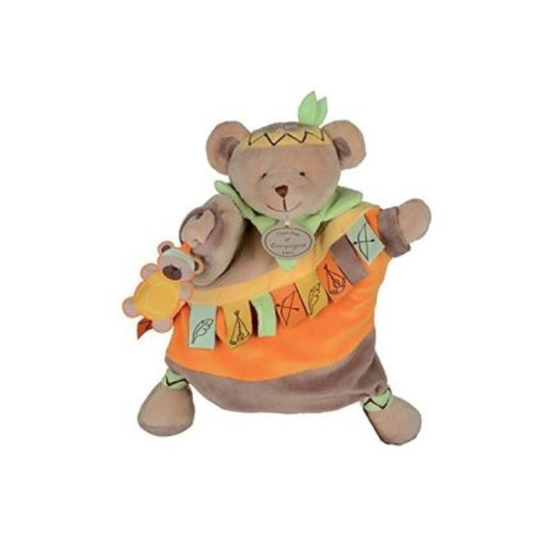 Accueil Histoire d'ours doudou Histoire d'ours Ours Marron Killian l'indien Les doudous marionnettes marionnette