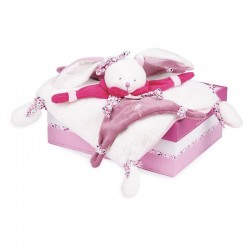 Accueil Doudou et Compagnie doudou Doudou et compagnie Lapin Rose Cerise plat