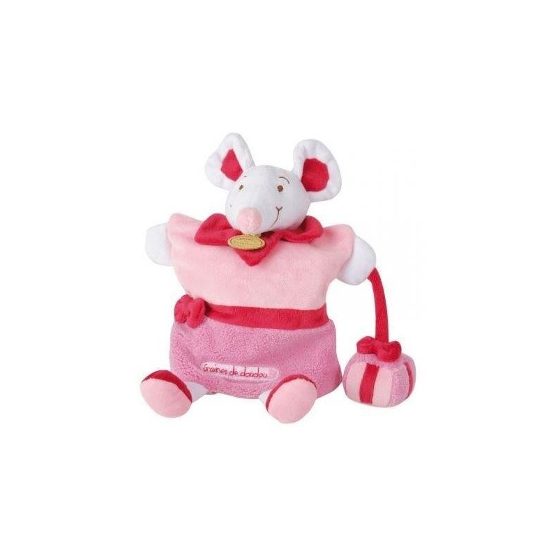 Accueil Doudou et Compagnie doudou Doudou et compagnie Souris Rose DC2191 Graine de Doudou Marionnette