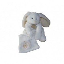 Accueil Doudou et Compagnie doudou Doudou et compagnie Lapin Blanc mouchoir fleur Douceur Flower Pantin