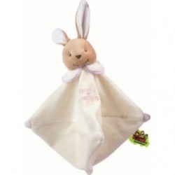 Accueil Doudou et Compagnie doudou Doudou et compagnie Lapin Rose col rayure rose Les Tatoo Plat