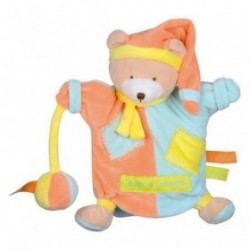 Accueil Doudou et Compagnie doudou Doudou et compagnie Ours Orange zazou vert DC2562 ZigZag Marionnette