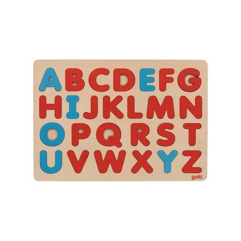 JJB  Puzzle en Bois les lettres de l'alphabet