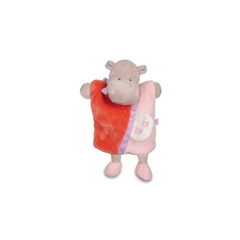 Accueil Doudou et Compagnie doudou Doudou et compagnie Hippo Rose Hippopotame marionnette Flip Flap petit secret DC2784 Petit...