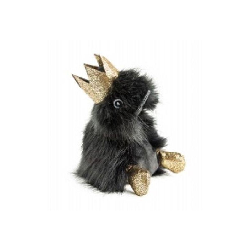 Accueil Doudou et Compagnie doudou Doudou et compagnie Canard Noir Roi doré Petit modele 18 cms Coin Coin Pantin