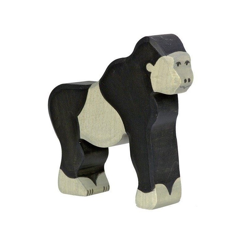 JJB  Figurine en Bois Holztiger le Gorille