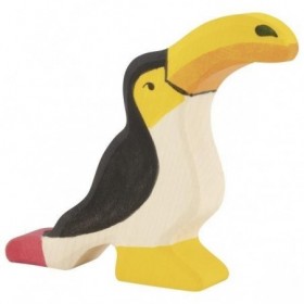 JJB  Figurine en Bois Holztiger le Toucan