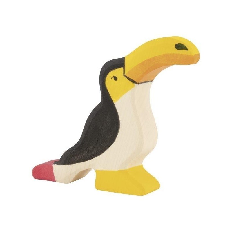 JJB  Figurine en Bois Holztiger le Toucan