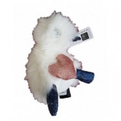 Accueil Doudou et Compagnie doudou Doudou et compagnie Canard Blanc Je T'aime cœur pattes bleu 18 cms Coin Coin Pantin