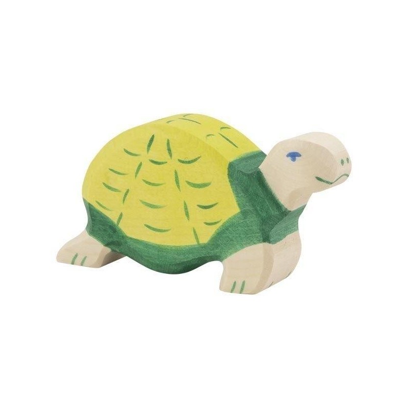 JJB  Figurine en Bois Holztiger la Tortue