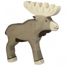 JJB  Figurine en Bois Holztiger l'Elan