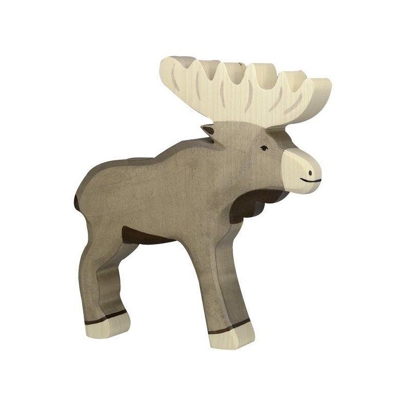 JJB  Figurine en Bois Holztiger l'Elan