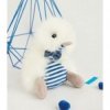 Accueil Doudou et Compagnie doudou Doudou et compagnie Canard Blanc Marin rayure nœud papillon 18cms Coin Coin Pantin