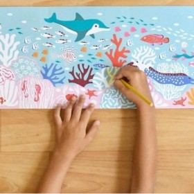 JJB  Poppik Poster à colorier les mers Tropicales