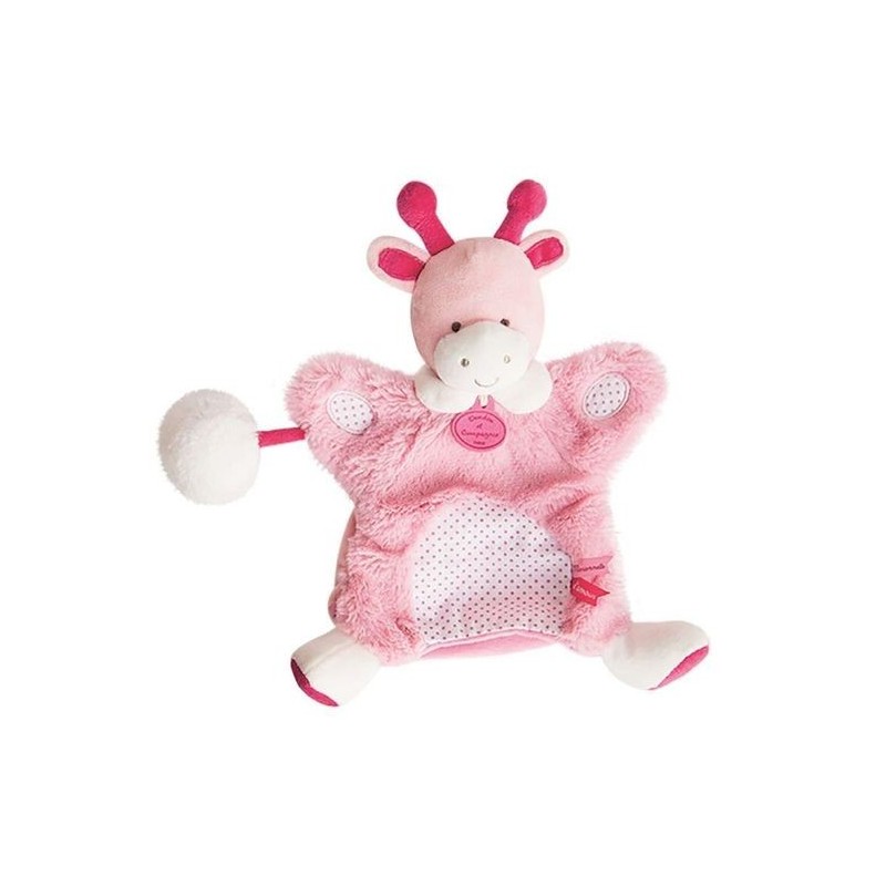 Doudou et compagnie - Lovely fraise veilleuse chat rose