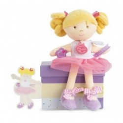 Accueil Doudou et Compagnie doudou Doudou et compagnie Poupee Rose robe rose parme DC3130 Les Demoiselles Tutu Poupee