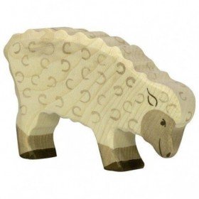 JJB  Holztiger Mouton mangeant en Bois