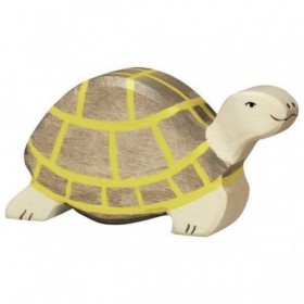JJB  Holztiger la Tortue Marron en Bois