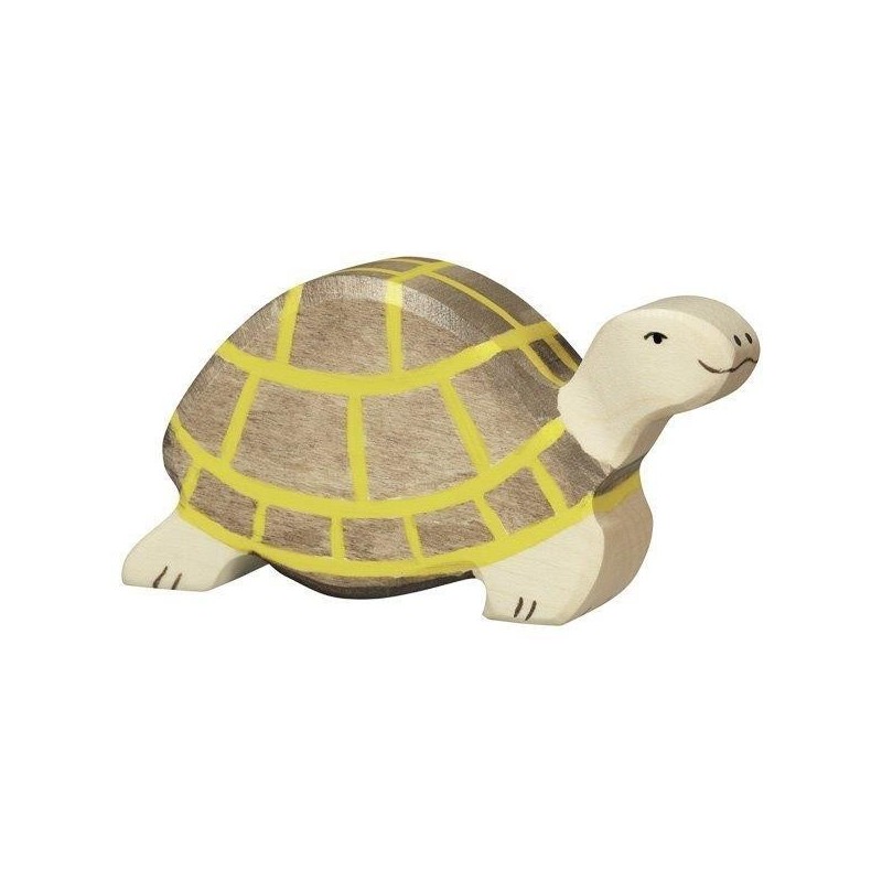 JJB  Holztiger la Tortue Marron en Bois