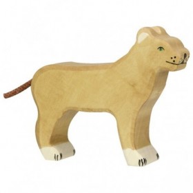 JJB  Holztiger Figurine en bois la lionne