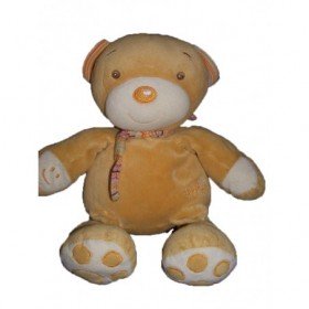 Accueil Babysun doudou Babysun Ours Marron echarpe ne rit plus Pantin