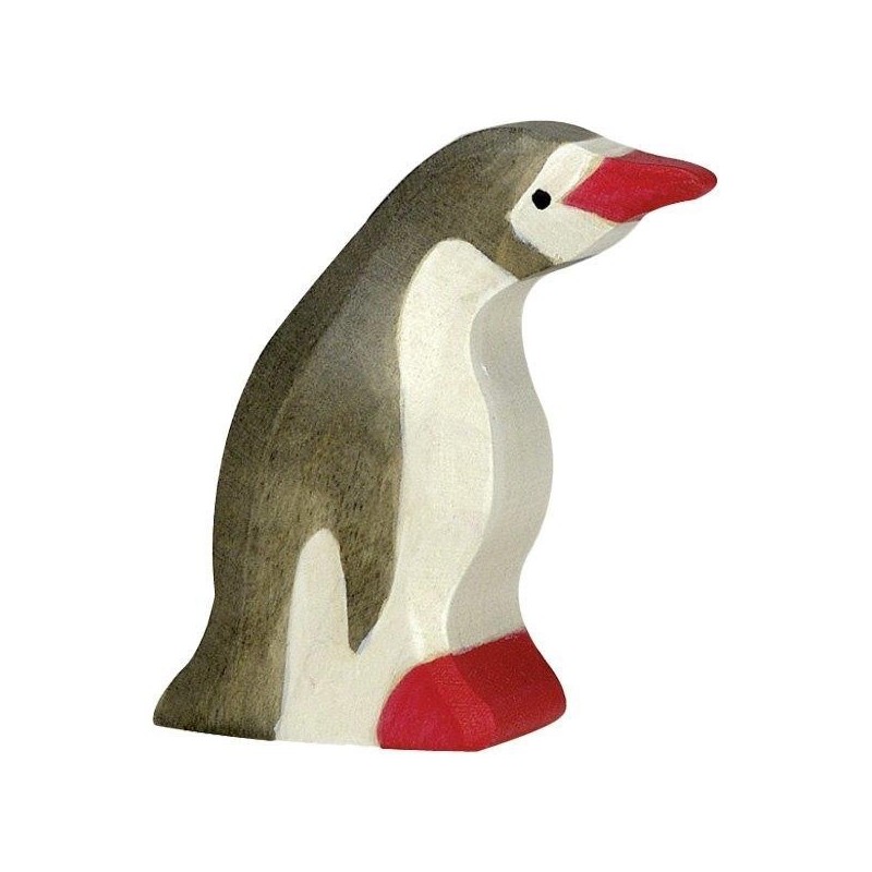 JJB  Figurine en Bois Holztiger le petit Pingouin