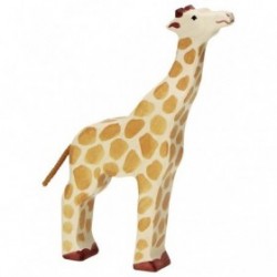 JJB  Holztiger La Girafe Tête Haute en Bois