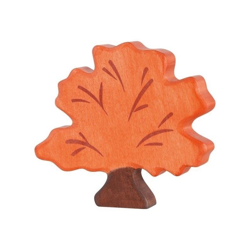 JJB  Holztiger figurine en Bois l'arbre d'Automne