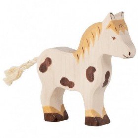 JJB  Figurine en Bois Holztiger le Poney