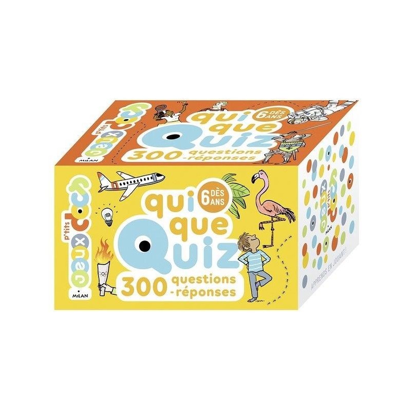JJB Editions Milan P'tits Jeux docs Qui Que Quiz 300 questions