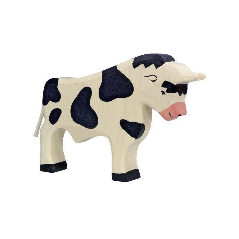 JJB  Figurine en Bois Holztiger le Taureau