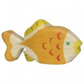 JJB  Figurine en Bois Holztiger le poisson