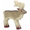 JJB  Figurine en Bois Holztiger le Renne