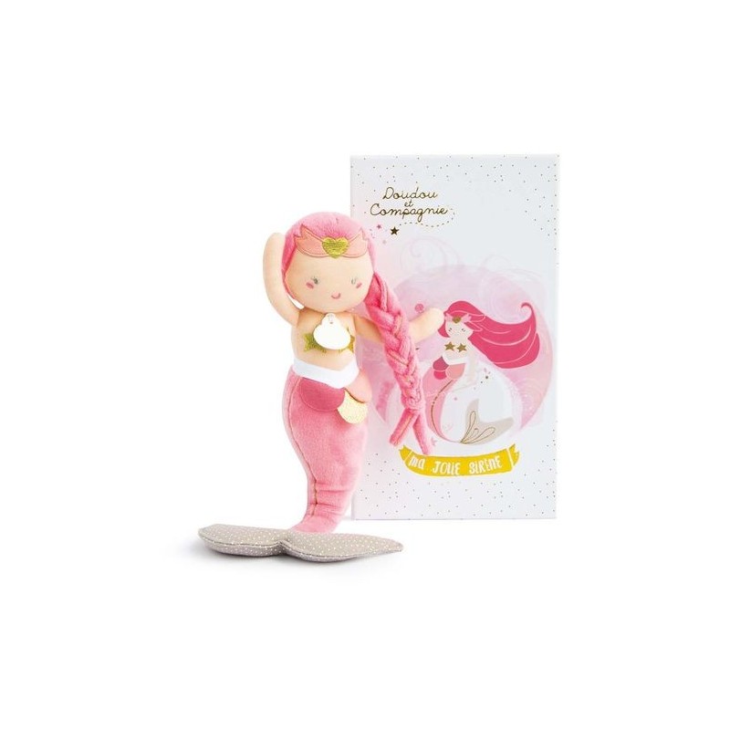 Accueil Doudou et Compagnie Doudou et compagnie Sirene Rose Taissa DC3404 Miss Mermaid Pantin