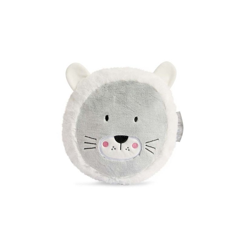 Accueil Doudou et Compagnie Doudou et compagnie Lion Blanc 30cms DC3248 Aussi doux qu un doudou Coussin