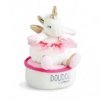 Accueil Doudou et Compagnie doudou Doudou et compagnie Licorne Rose Tournante 17 cm DC3316 Tropicool Musical