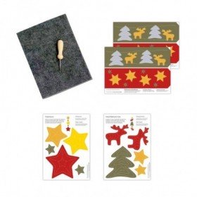 JJB familienmomente kit de Cartes à poinçonner de pré-écriture sur le thème de Noel