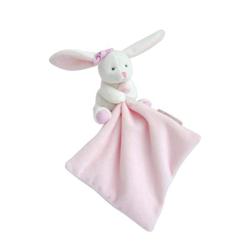 Accueil Doudou et Compagnie doudou Doudou et compagnie Lapin Rose fleur 10cms Bonjour Doudou Pantin