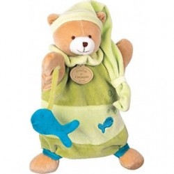 Accueil Doudou et Compagnie doudou Doudou et compagnie Ours Vert Theodore poisson  Marionnette