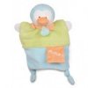 Accueil Doudou et Compagnie doudou Doudou et compagnie Pingouin Vert Plouf foulard Orange DC2784 Petit Secret Marionnette