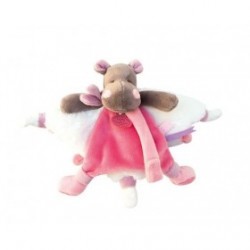 Accueil Doudou et Compagnie doudou Doudou et compagnie Hippopotame Rose Zoe Rose 16cms DC3387 Doudou Tatoo Plat